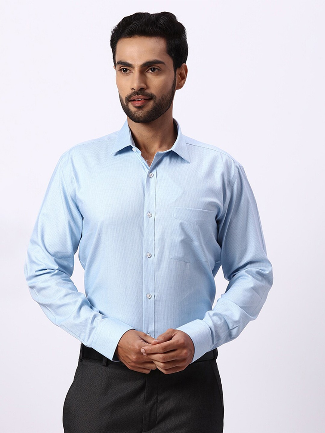 Park Avenue Self Design Textured Spread Collar Slim Fit Opaque Cotton Formal Shirt, Blue
Park Avenue Self Design Textured Spread Collar Slim Fit Opaque Cotton Formal Shirt, Blue