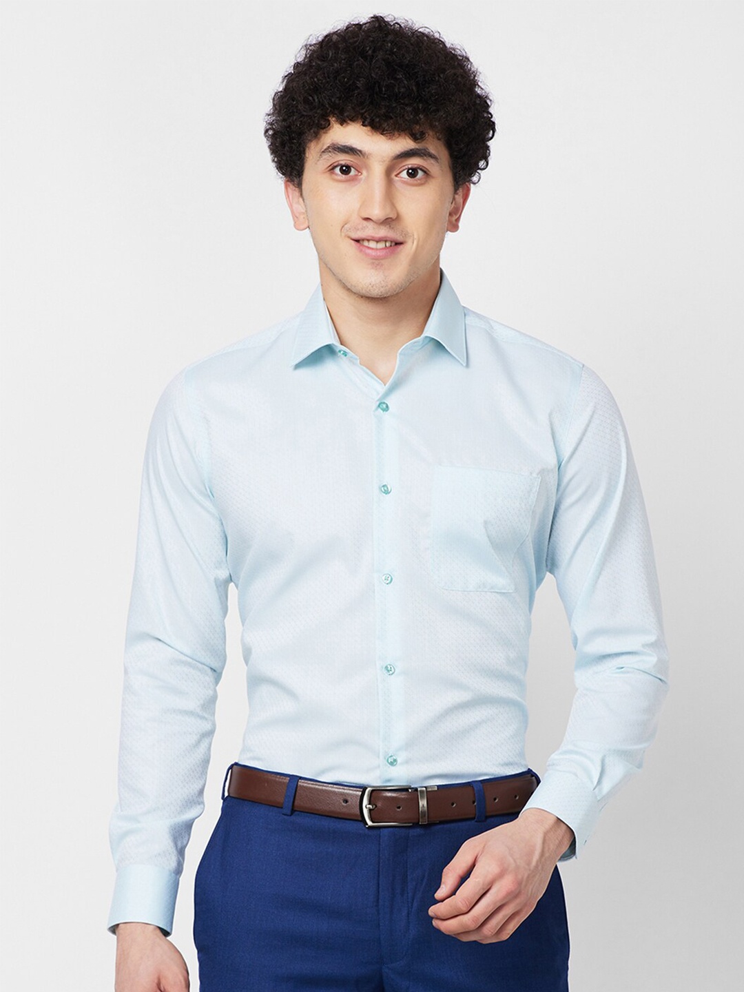 Raymond Spread Collar Long Sleeves Micro Checked Contemporary-Fit Cotton Formal Shirt, Green
Raymond Spread Collar Long Sleeves Micro Checked Contemporary-Fit Cotton Formal Shirt, Green