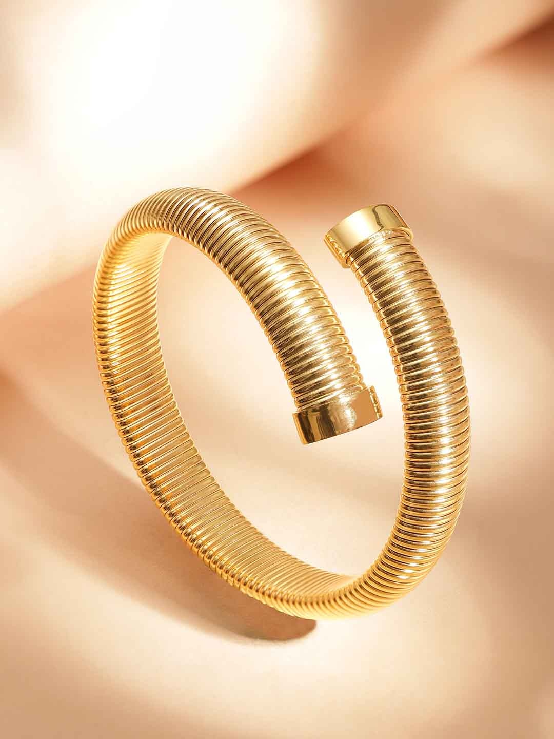 Rubans Voguish 18k Gold Plated Stainless Steel Tarnish-Free Waterproof Treasur Bracelet
Rubans Voguish 18k Gold Plated Stainless Steel Tarnish-Free Waterproof Treasur Bracelet