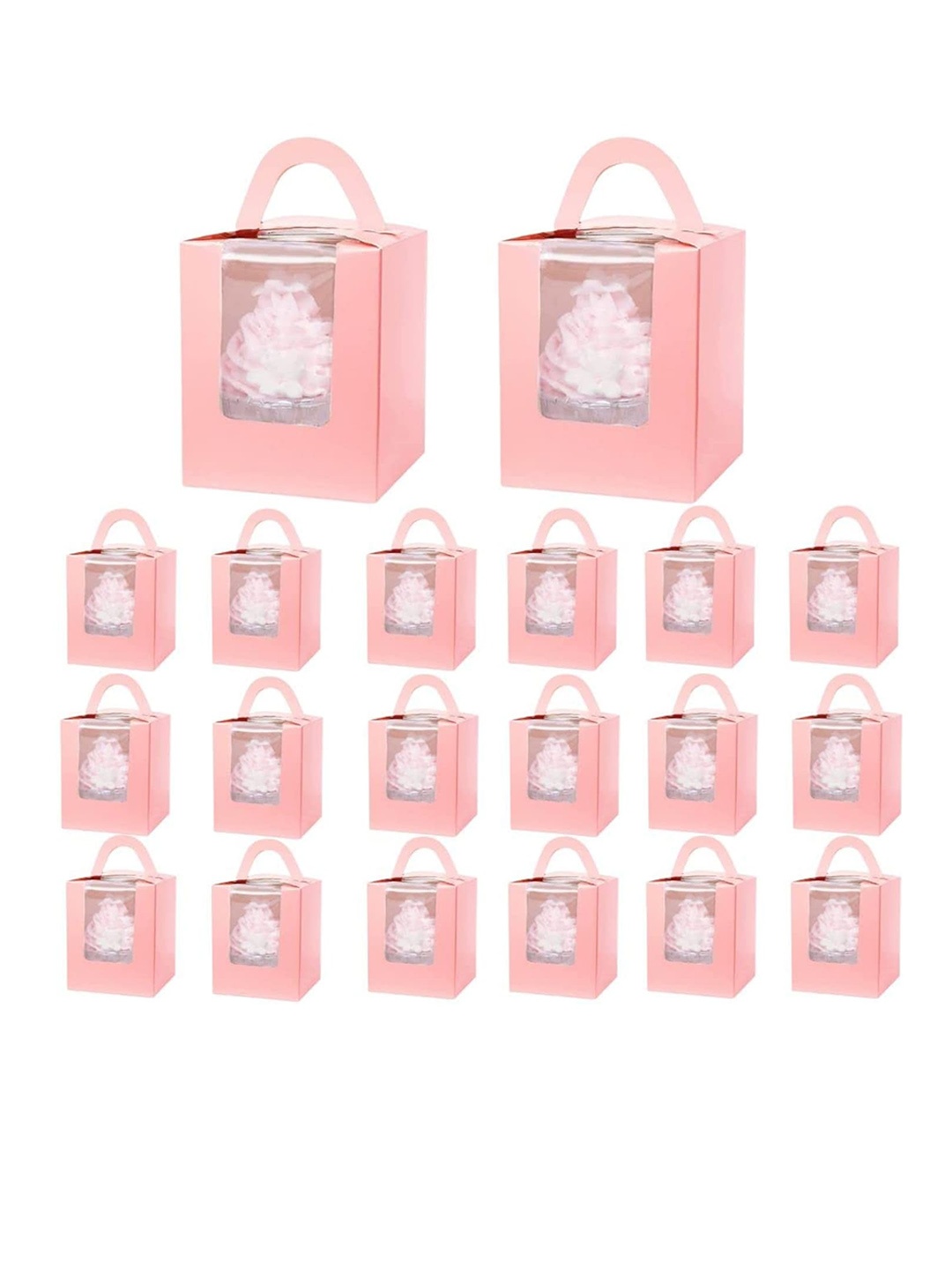 Satyam Kraft Set Of 20 Decorative Folding Paper Gift Boxes With 1 Cavity Holder, Pink
Satyam Kraft Set Of 20 Decorative Folding Paper Gift Boxes With 1 Cavity Holder, Pink