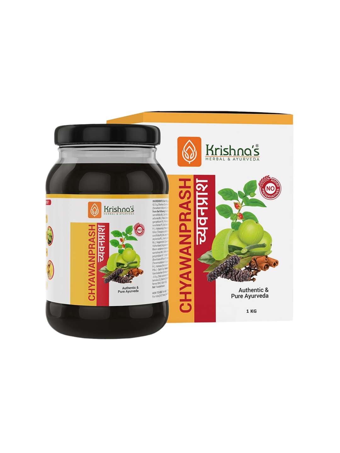 Krishna's Herbal & Ayurveda Chyawanprash Preservative Free With Amla - 1Kg, Coffee brown
Krishna's Herbal & Ayurveda Chyawanprash Preservative Free With Amla - 1Kg, Coffee brown