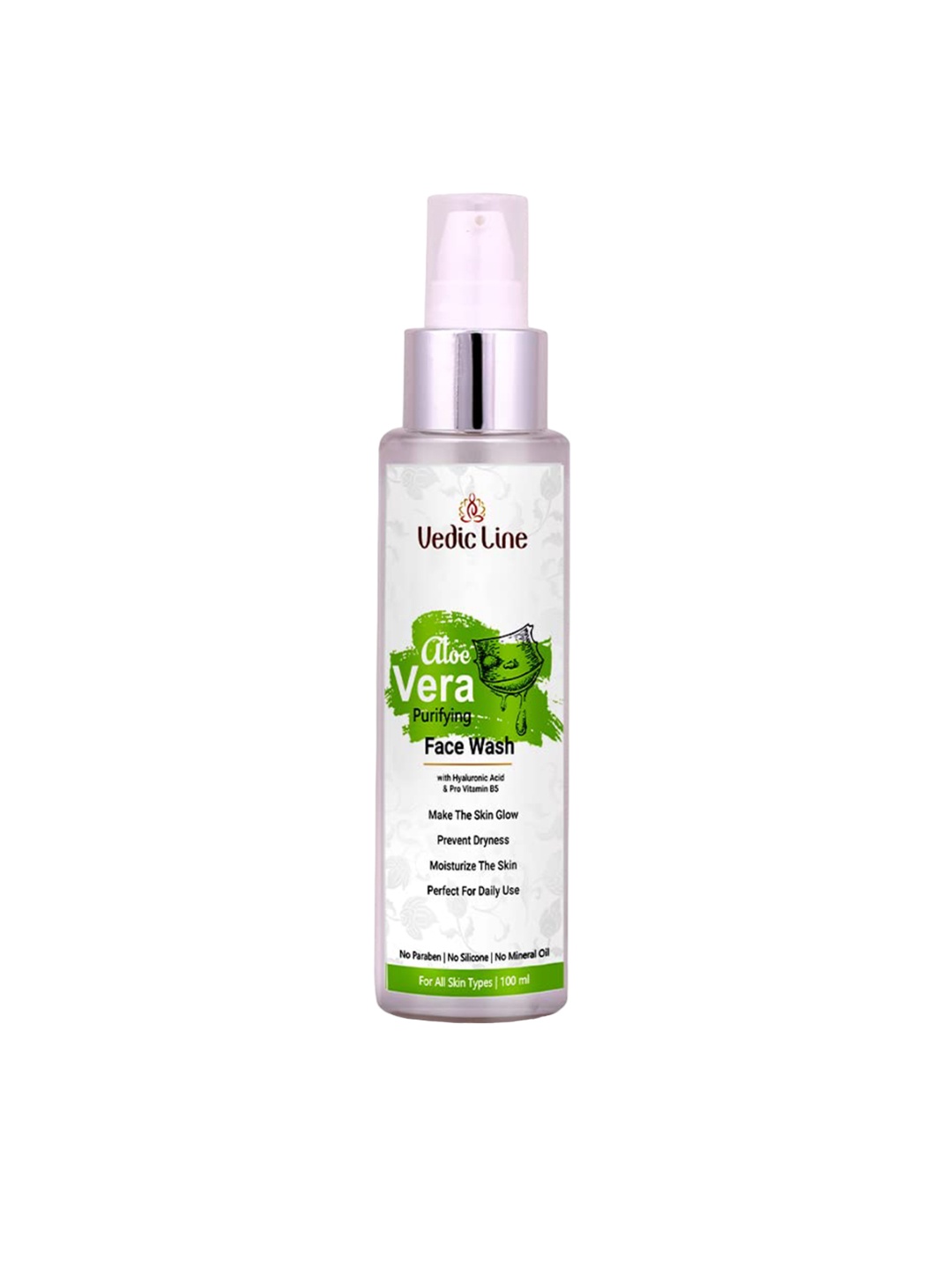 Vedicline Aloe Vera Purifying Face Wash with Hyaluronic Acid & Pro Vitamin B5 - 100 ml, White
Vedicline Aloe Vera Purifying Face Wash with Hyaluronic Acid & Pro Vitamin B5 - 100 ml, White