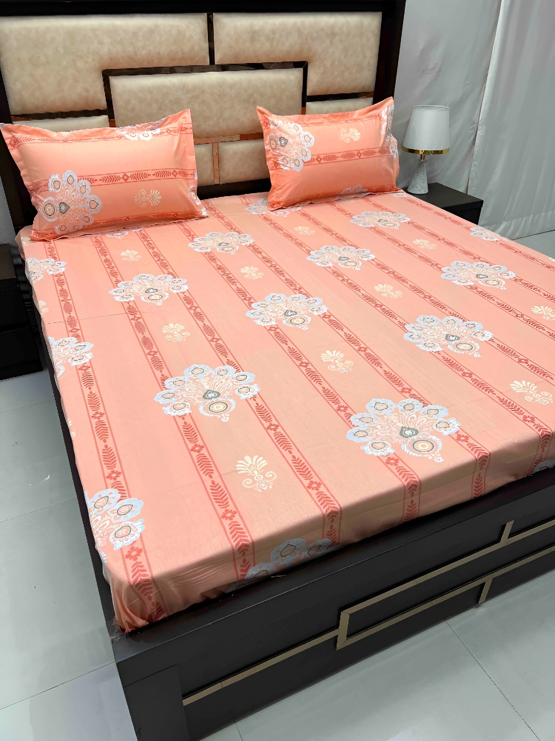 Pure Decor Orange Ethnic Motifs Printed 260 TC Cotton Queen Bedsheet with 2 Pillow Covers
Pure Decor Orange Ethnic Motifs Printed 260 TC Cotton Queen Bedsheet with 2 Pillow Covers