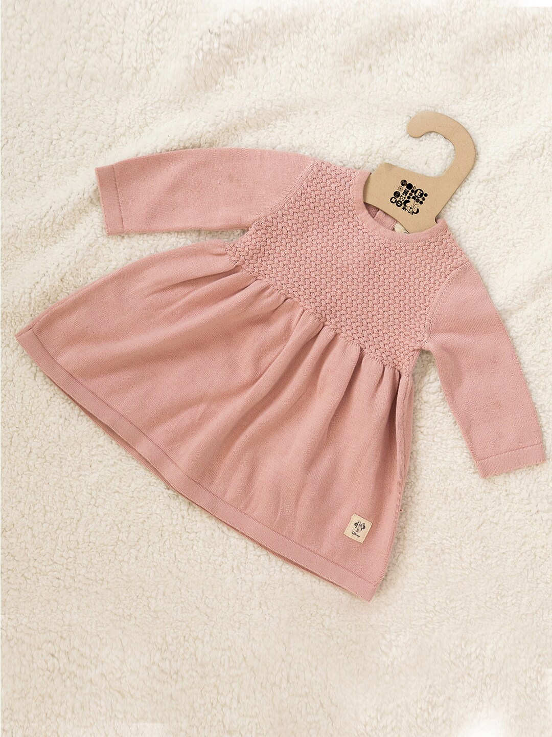 Pluchi Infant Girls Round Neck Long Sleeves Fit & Flare Cotton Dress, Pink
Pluchi Infant Girls Round Neck Long Sleeves Fit & Flare Cotton Dress, Pink
