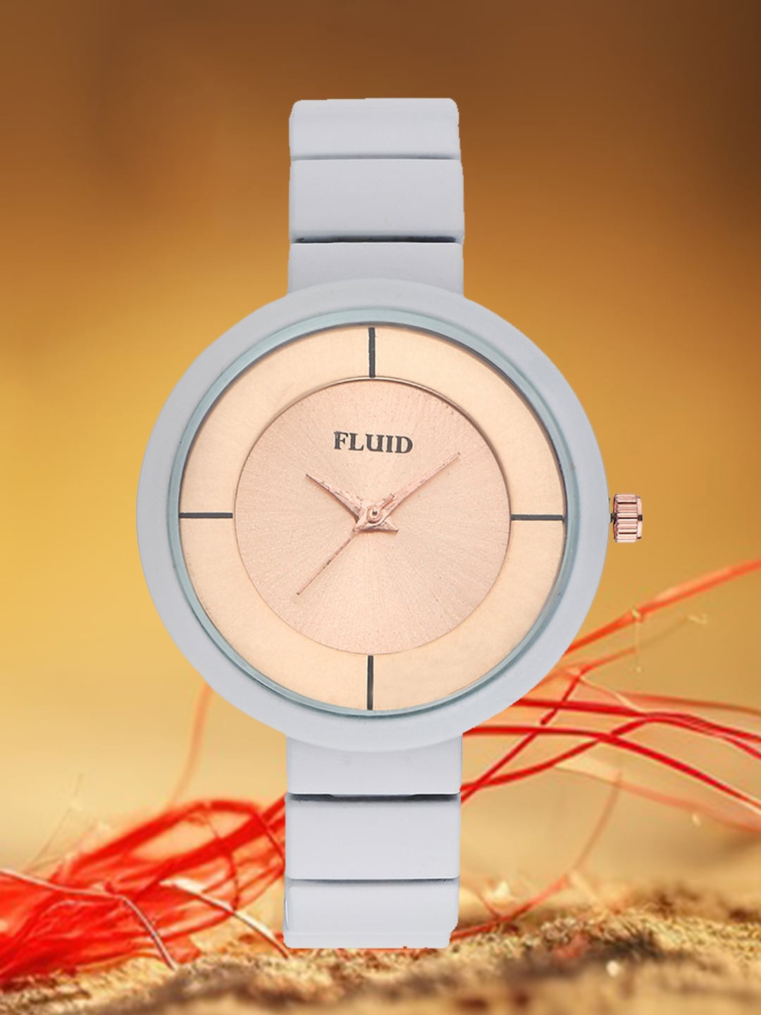 FLUID Women Dial & Bracelet Style Straps Round Analogue Watch FLWatch24-004-WH01, Copper
FLUID Women Dial & Bracelet Style Straps Round Analogue Watch FLWatch24-004-WH01, Copper