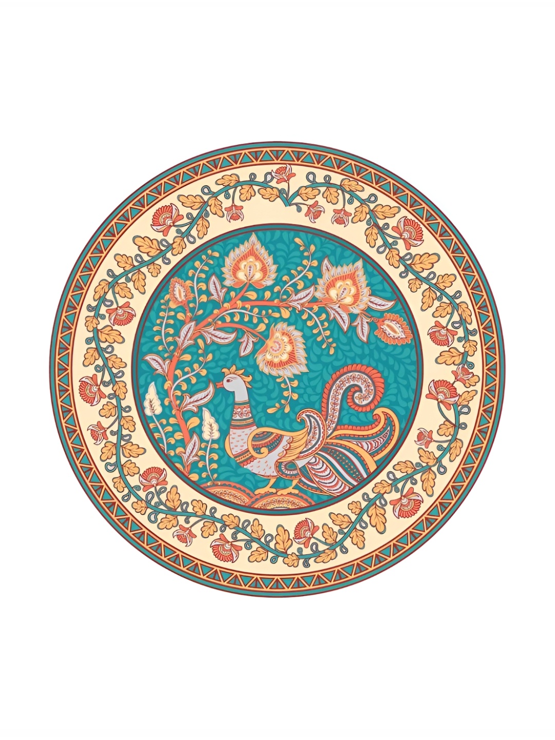 REAL ART Yellow & Blue 3 Pieces Floral Painted Round Ceramic Hanging Wall Plates, Red
REAL ART Yellow & Blue 3 Pieces Floral Painted Round Ceramic Hanging Wall Plates, Red