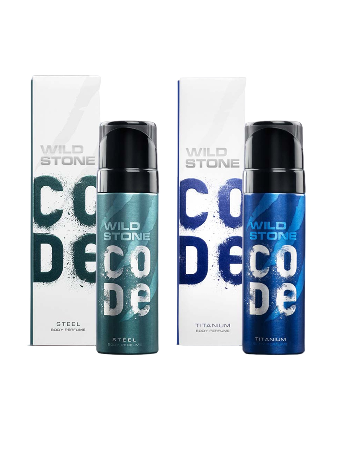 Wild stone Men Set of Code Titanium & Steel Long Lasting Body Deodorant - 150 ml each, Blue
Wild stone Men Set of Code Titanium & Steel Long Lasting Body Deodorant - 150 ml each, Blue