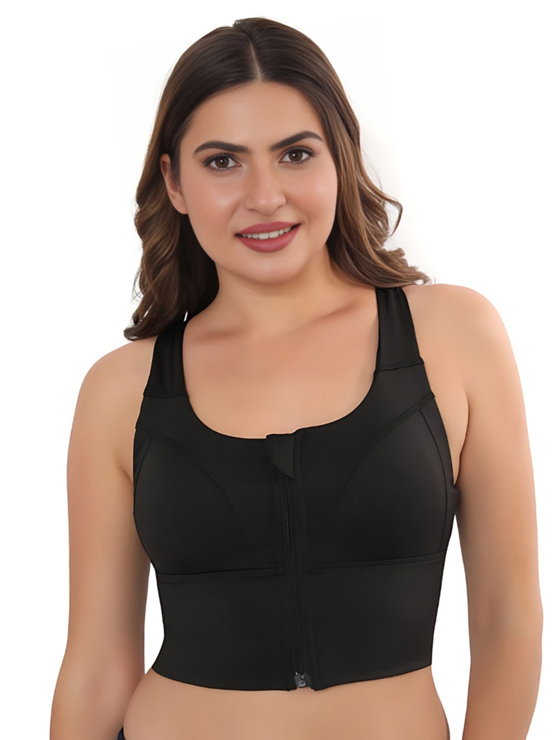 FABLUK Full Coverage Lightly Padded Cut & Sew Rapid-Dry Workout Bra With Anti Microbial, Black
FABLUK Full Coverage Lightly Padded Cut & Sew Rapid-Dry Workout Bra With Anti Microbial, Black