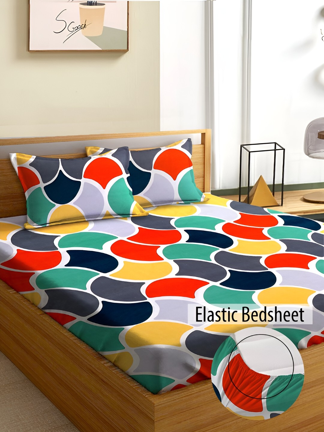 Aura Red Printed Microfiber Fitted Microfiber 180 TC Queen Bedsheet with 2 Pillow Covers
Aura Red Printed Microfiber Fitted Microfiber 180 TC Queen Bedsheet with 2 Pillow Covers