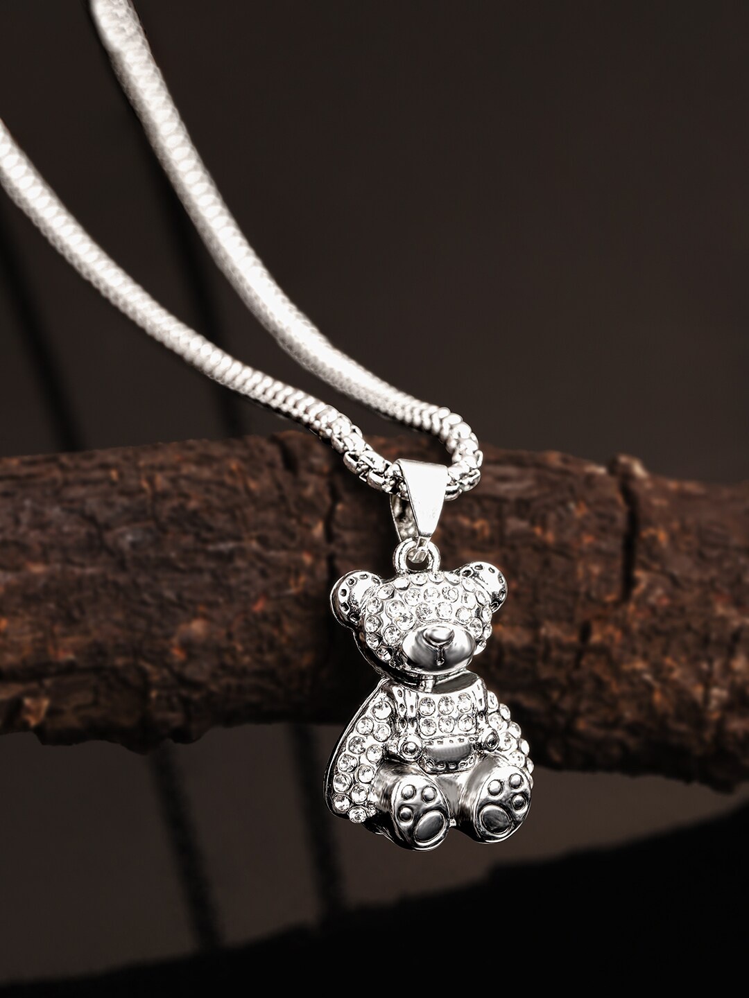 The Roadster Lifestyle Co. Bold Minimalism Men Animal Shaped Pendants with Chains, Silver
The Roadster Lifestyle Co. Bold Minimalism Men Animal Shaped Pendants with Chains, Silver