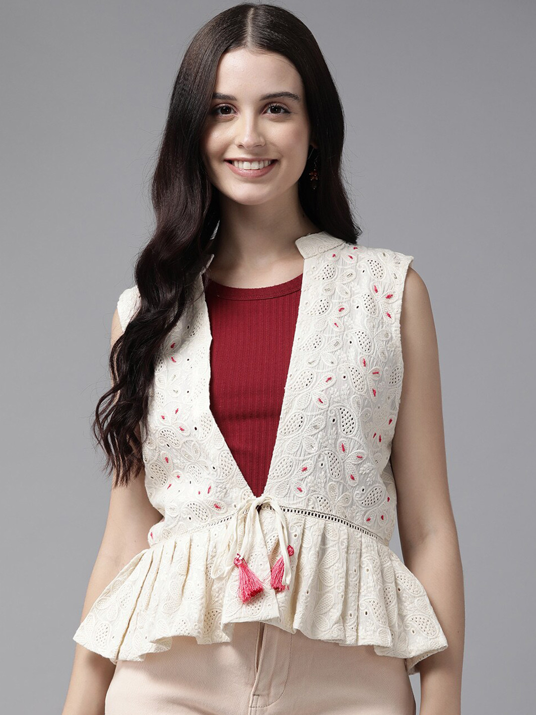 BAESD Women Windcheater Tailored Jacket, Cream 
BAESD Women Windcheater Tailored Jacket, Cream