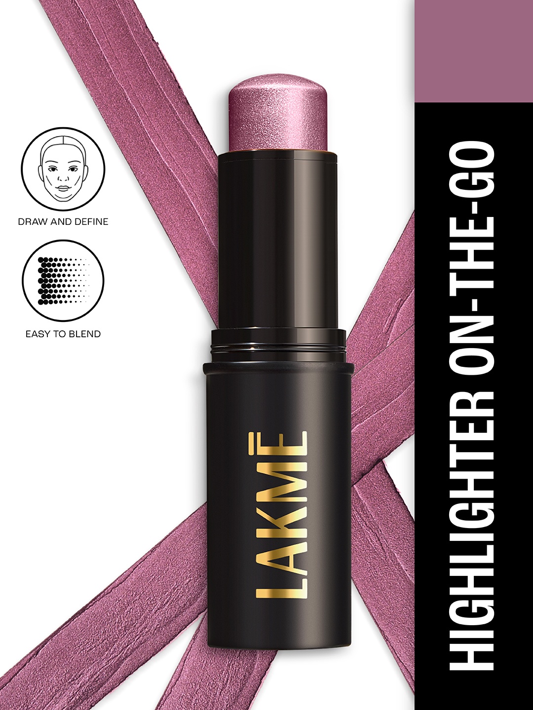 Lakme On The Go Facelift MultiSlayer Highlighter Stick 11 g - Grapevine Goddess 8, Pink
Lakme On The Go Facelift MultiSlayer Highlighter Stick 11 g - Grapevine Goddess 8, Pink
