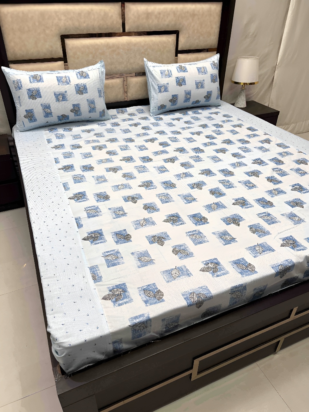 Pure Decor Blue & White Printed Pure Cotton 250 TC Queen Bedsheet With 2 Pillow Covers
Pure Decor Blue & White Printed Pure Cotton 250 TC Queen Bedsheet With 2 Pillow Covers
