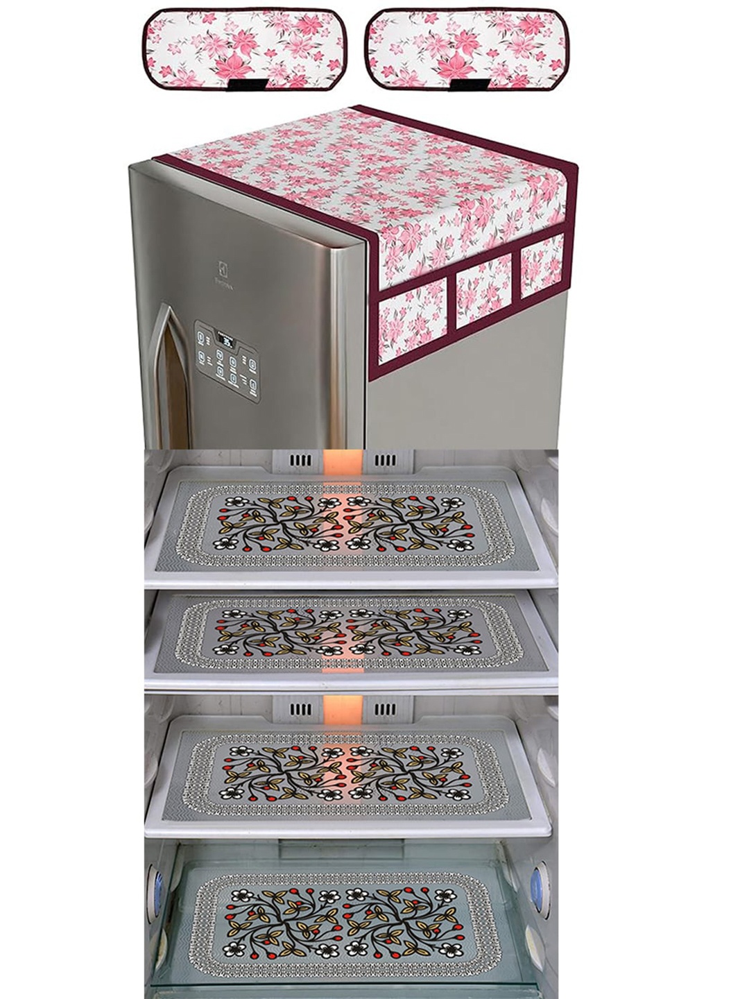Dakshya Industries 7Pcs Black & Pink Printed Protective Barriers Refrigerator Cover Combo
Dakshya Industries 7Pcs Black & Pink Printed Protective Barriers Refrigerator Cover Combo