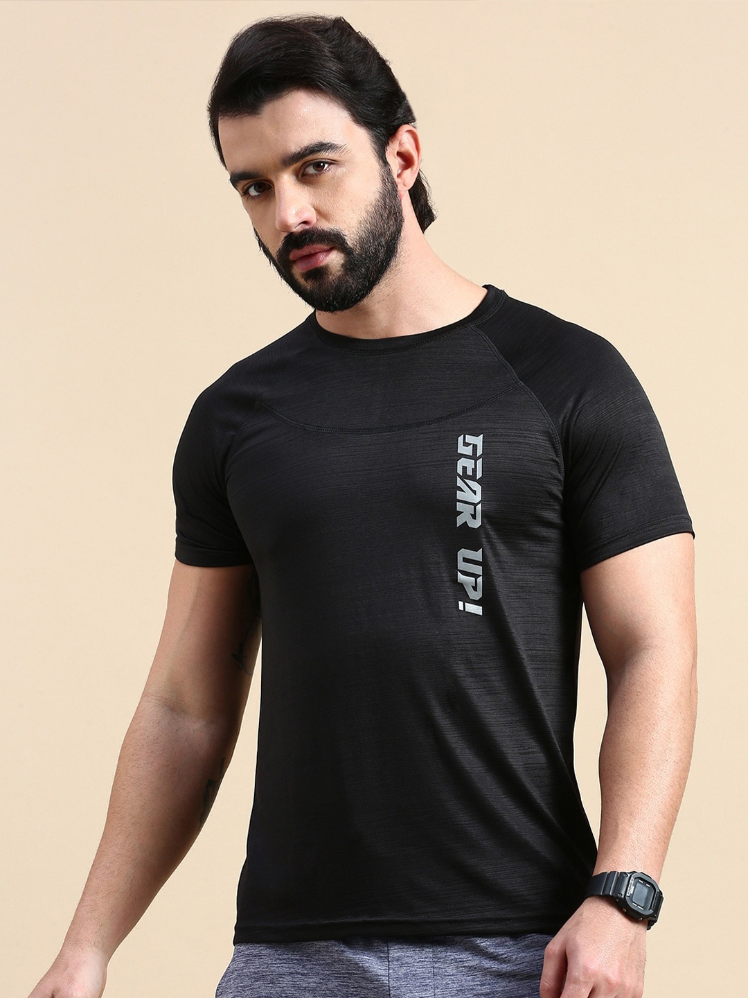 Classic Polo Typography Printed Antimicrobial Raglan Sleeves Slim Fit T-shirt, Black
Classic Polo Typography Printed Antimicrobial Raglan Sleeves Slim Fit T-shirt, Black