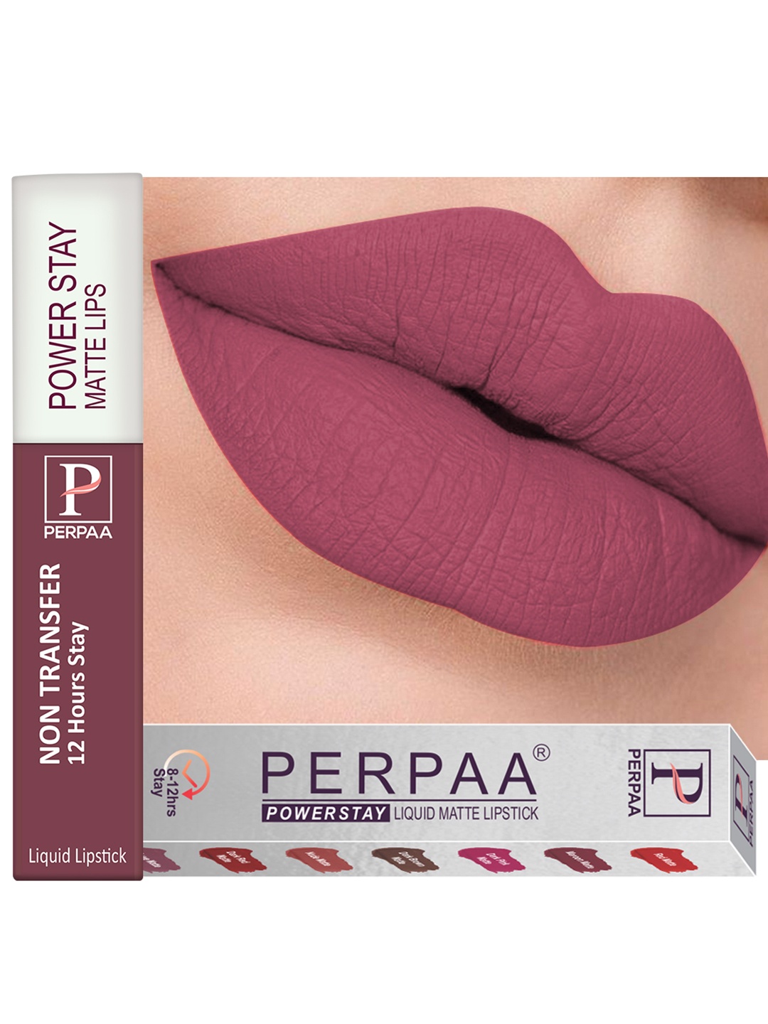 PERPAA Power Stay Non Transfer 12 Hours Stay Matte Liquid Lipstick 5 ml - Mauve 23
PERPAA Power Stay Non Transfer 12 Hours Stay Matte Liquid Lipstick 5 ml - Mauve 23