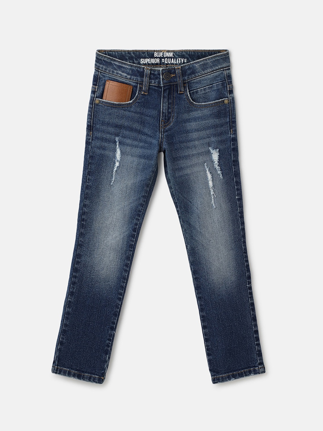 United Colors of Benetton Boys Slim Fit Mid Rise Mildly Distressed Light Fade Cotton Jeans, Blue
United Colors of Benetton Boys Slim Fit Mid Rise Mildly Distressed Light Fade Cotton Jeans, Blue