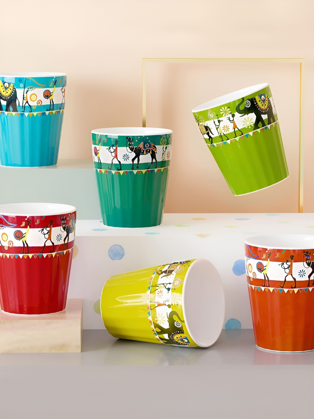 The Earth Store Green 6 Pcs Microwave Safe Glossy Finish Ceramic Kulladhs 130 ml Each
The Earth Store Green 6 Pcs Microwave Safe Glossy Finish Ceramic Kulladhs 130 ml Each