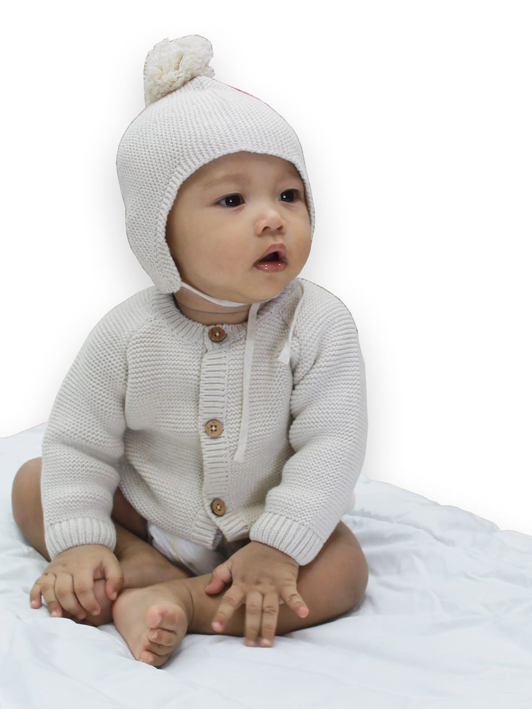 BAESD Infants Boys Cable Knit Self Design Organic Cotton Cardigan Sweater With Beanie Cap, Beige
BAESD Infants Boys Cable Knit Self Design Organic Cotton Cardigan Sweater With Beanie Cap, Beige