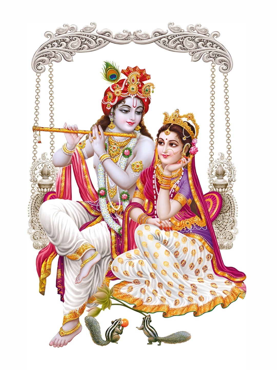 Aquire Gold-Toned & Green Religious Jhula Swari Radha Krisha Self Adhesive Wall Sticker
Aquire Gold-Toned & Green Religious Jhula Swari Radha Krisha Self Adhesive Wall Sticker
