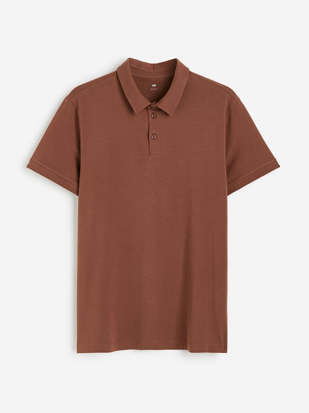 H&M Men Slim Fit Polo shirt, Brown