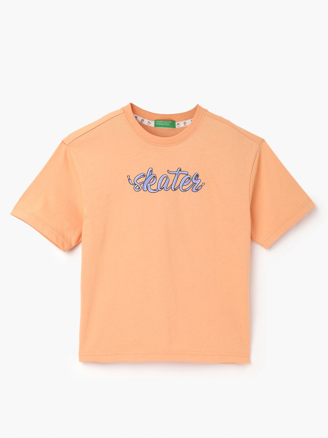 United Colors of Benetton Boys Round Neck Short Sleeves Printed Pure Cotton Boxy T-shirt, Orange
United Colors of Benetton Boys Round Neck Short Sleeves Printed Pure Cotton Boxy T-shirt, Orange