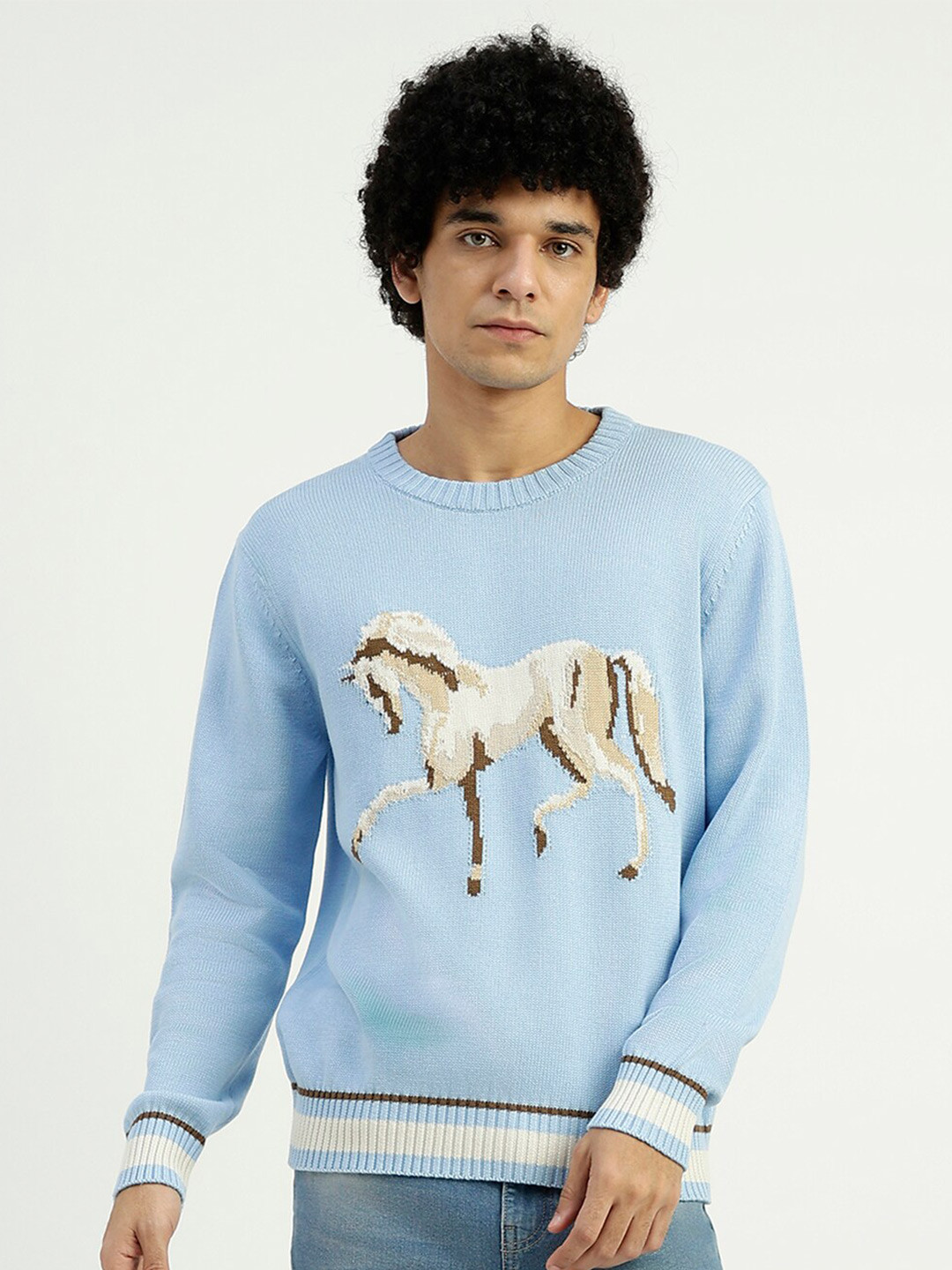 United Colors of Benetton Graphic Printed Relaxed Fit Pure Cotton Pullover Sweater, Blue
United Colors of Benetton Graphic Printed Relaxed Fit Pure Cotton Pullover Sweater, Blue