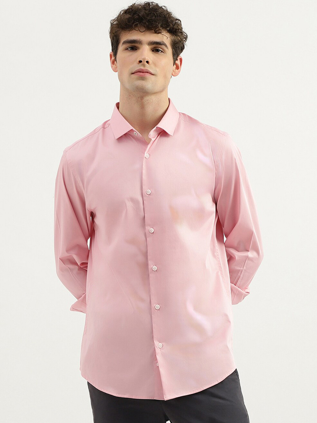 United Colors of Benetton Slim Fit Spread Collar Long Sleeves Casual Shirt, Pink
United Colors of Benetton Slim Fit Spread Collar Long Sleeves Casual Shirt, Pink