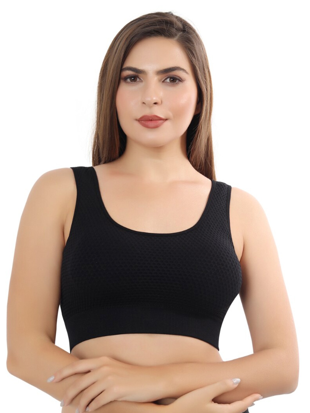 FABLUK Anti Odour Anti Bacterial Workout Bra Full Coverage Non-Wired Lightly Padded, Black
FABLUK Anti Odour Anti Bacterial Workout Bra Full Coverage Non-Wired Lightly Padded, Black