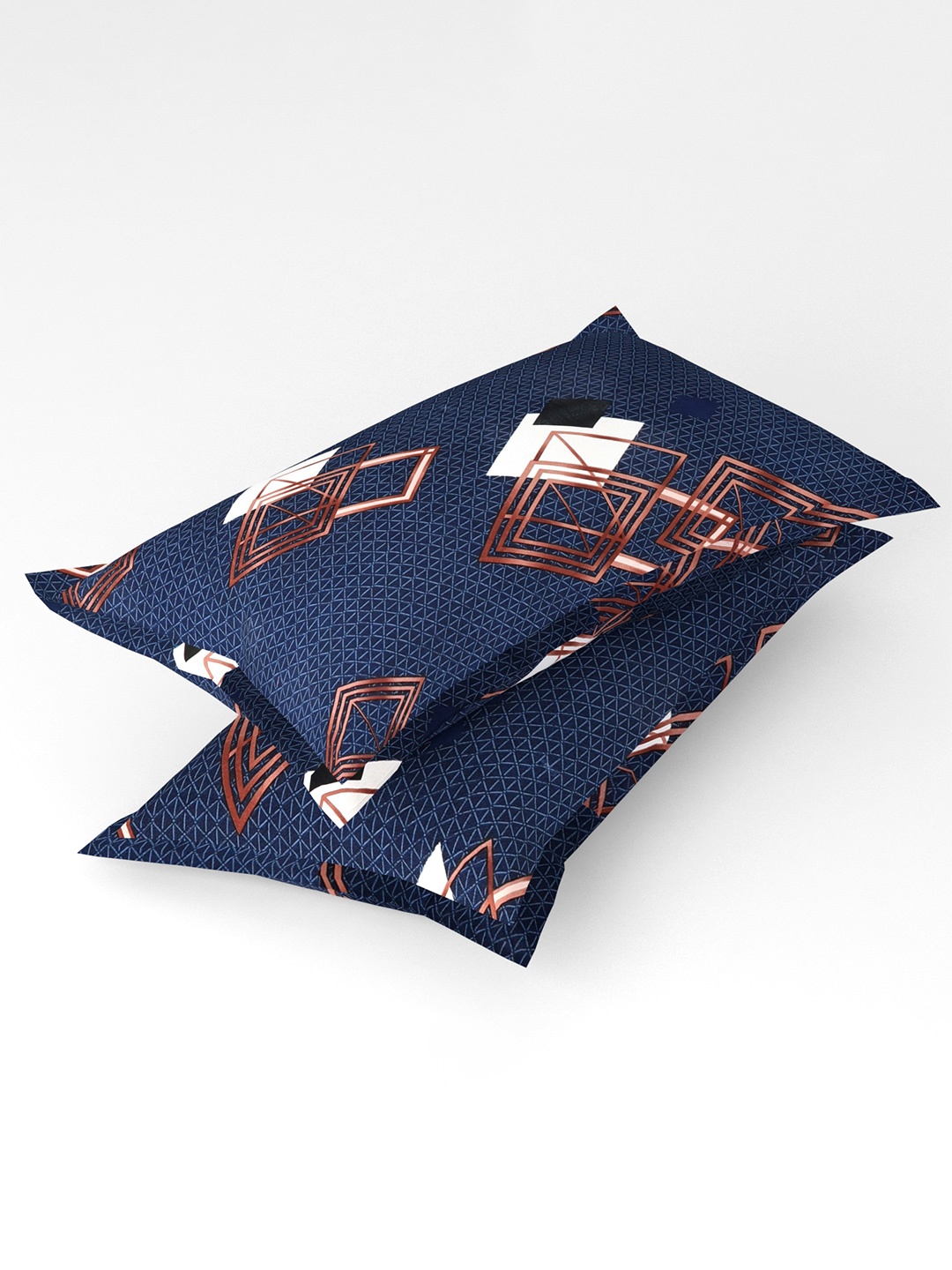 bsb home Navy Blue & White 2 Pieces Abstract Printed Pure Cotton Rectangle Pillow Covers
bsb home Navy Blue & White 2 Pieces Abstract Printed Pure Cotton Rectangle Pillow Covers