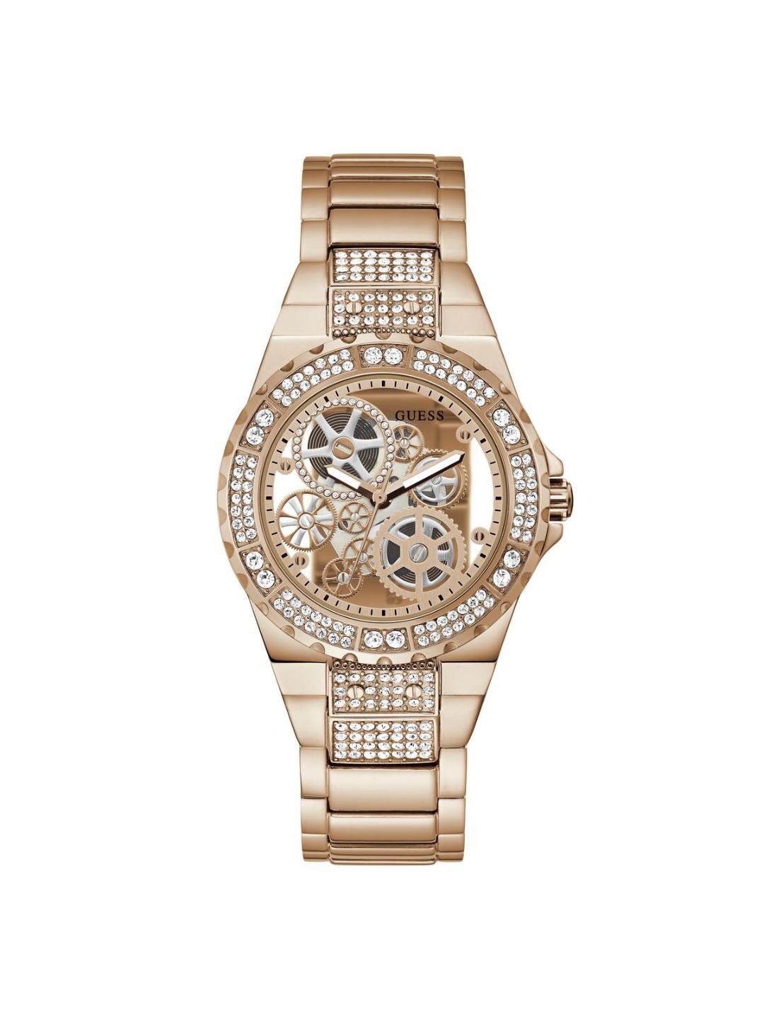 GUESS Women Trend Reveal Embellished Skeleton Dial & Straps Analogue Watch GW0302L4, Rose gold
GUESS Women Trend Reveal Embellished Skeleton Dial & Straps Analogue Watch GW0302L4, Rose gold