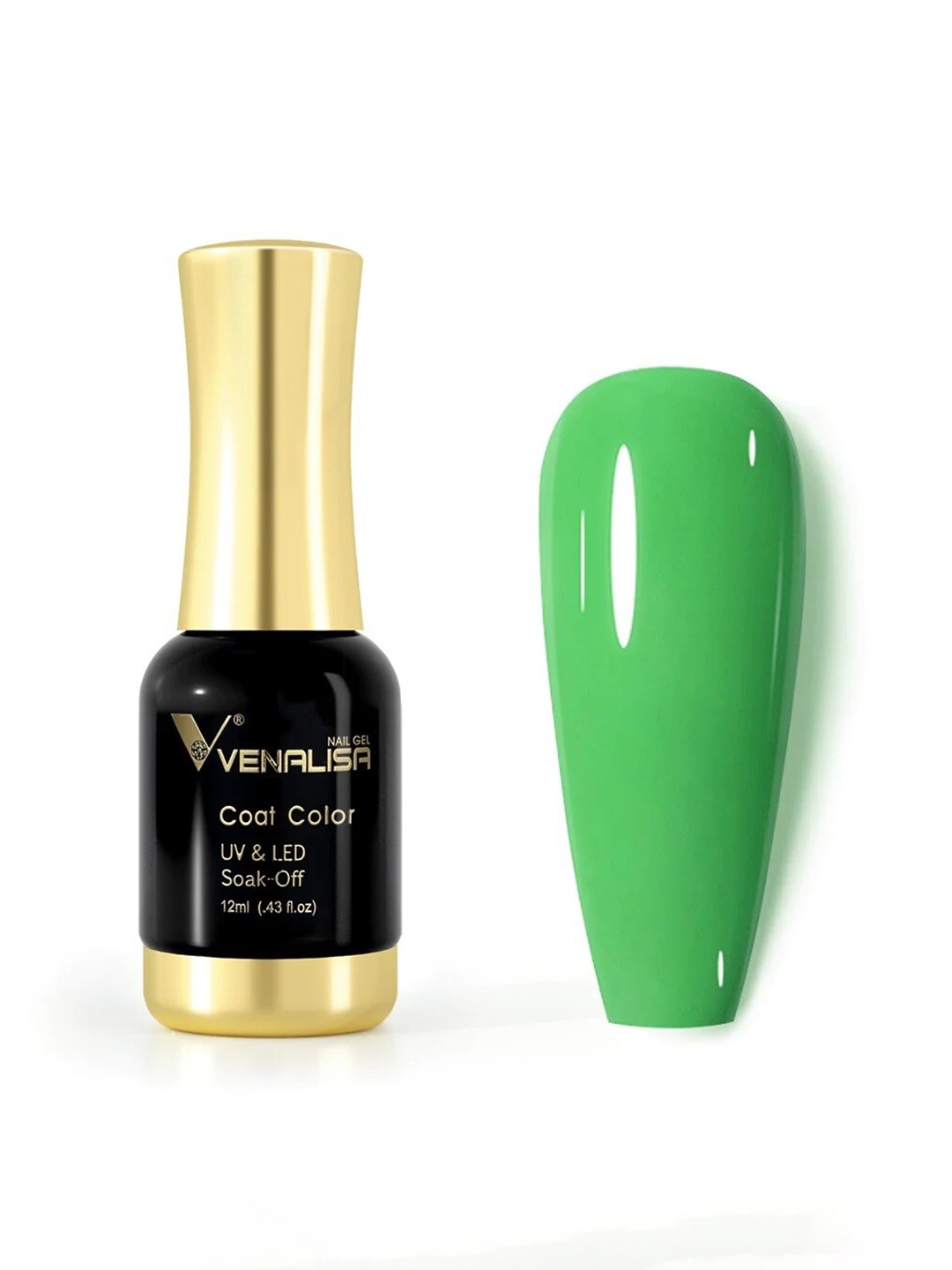 VENALISA Coat Color UV & LED Soak-Off Gel Nail Polish 12 ml - Kiwi Fruit 1052, Green
VENALISA Coat Color UV & LED Soak-Off Gel Nail Polish 12 ml - Kiwi Fruit 1052, Green