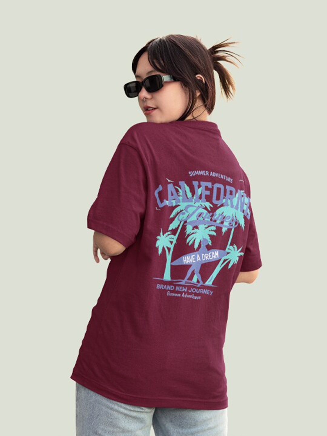 Slenor Typography Printed Round Neck Short Drop-Shoulder Sleeves Cotton Oversized T-shirt, Maroon
Slenor Typography Printed Round Neck Short Drop-Shoulder Sleeves Cotton Oversized T-shirt, Maroon