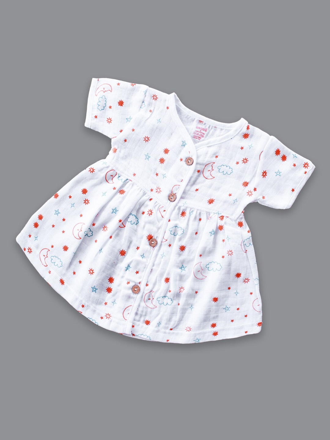 Born Babies Infant Girls Conversational Printed Organic Cotton Fit & Flare Dress, Orange
Born Babies Infant Girls Conversational Printed Organic Cotton Fit & Flare Dress, Orange