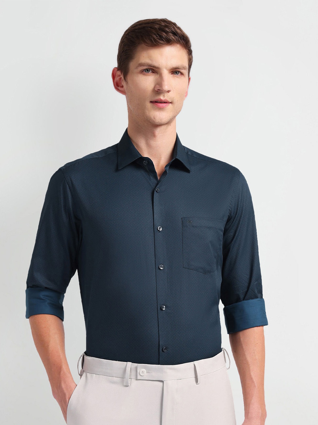 Arrow Self Design Textured Spread Collar Long Sleeves Regular Fit Formal Shirt, Blue
Arrow Self Design Textured Spread Collar Long Sleeves Regular Fit Formal Shirt, Blue