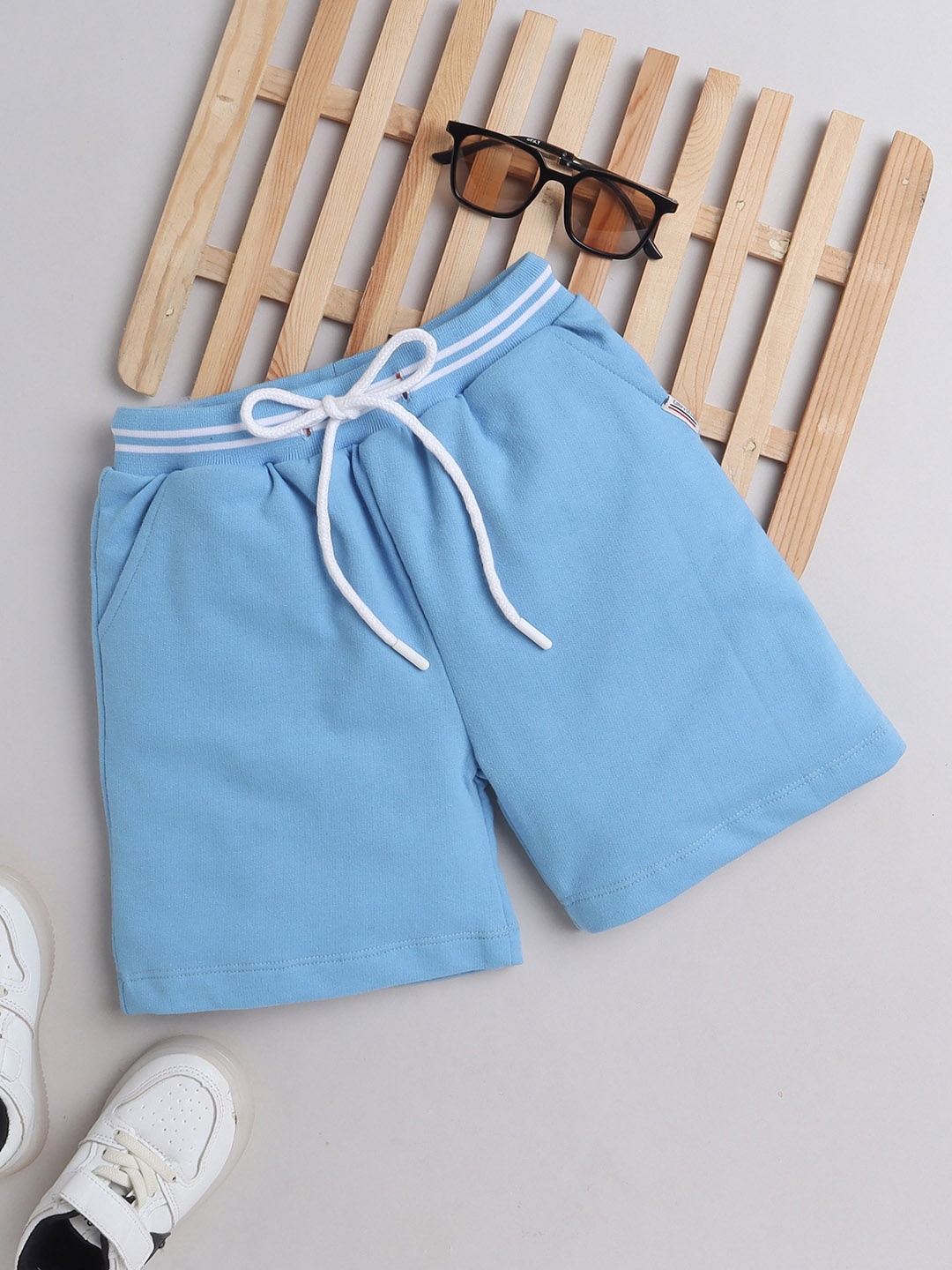 BAESD Boys Mid-Rise Shorts, Blue