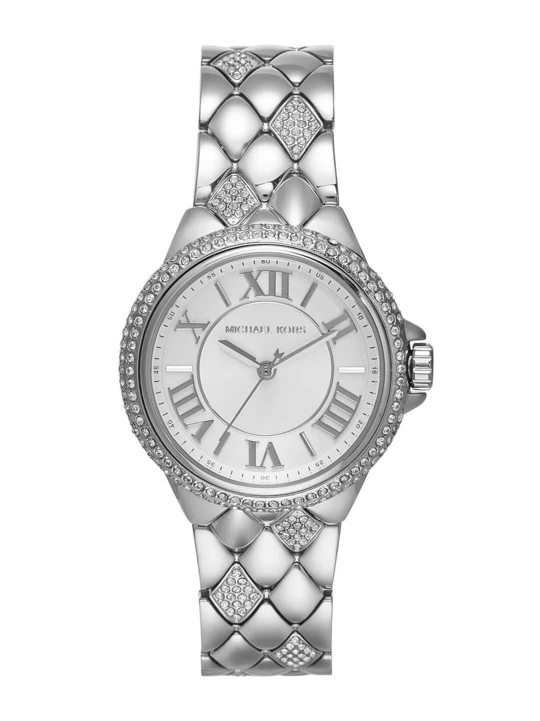Michael Kors Women Embellished Dial & Stainless Steel Analogue Watch MK4804, Silver
Michael Kors Women Embellished Dial & Stainless Steel Analogue Watch MK4804, Silver