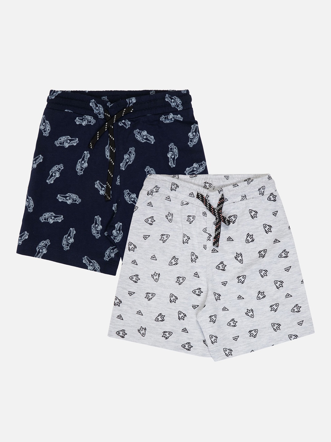 Bodycare Kids Boys Pack Of 2 Mid-Rise Conversational Printed Cotton Shorts, Navy blue
Bodycare Kids Boys Pack Of 2 Mid-Rise Conversational Printed Cotton Shorts, Navy blue