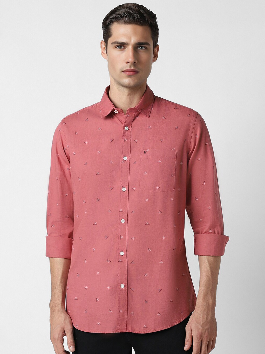 Van Heusen Sport Printed Spread Collar Long Sleeves Cotton Slim Fit Casual Shirt, Peach
Van Heusen Sport Printed Spread Collar Long Sleeves Cotton Slim Fit Casual Shirt, Peach
