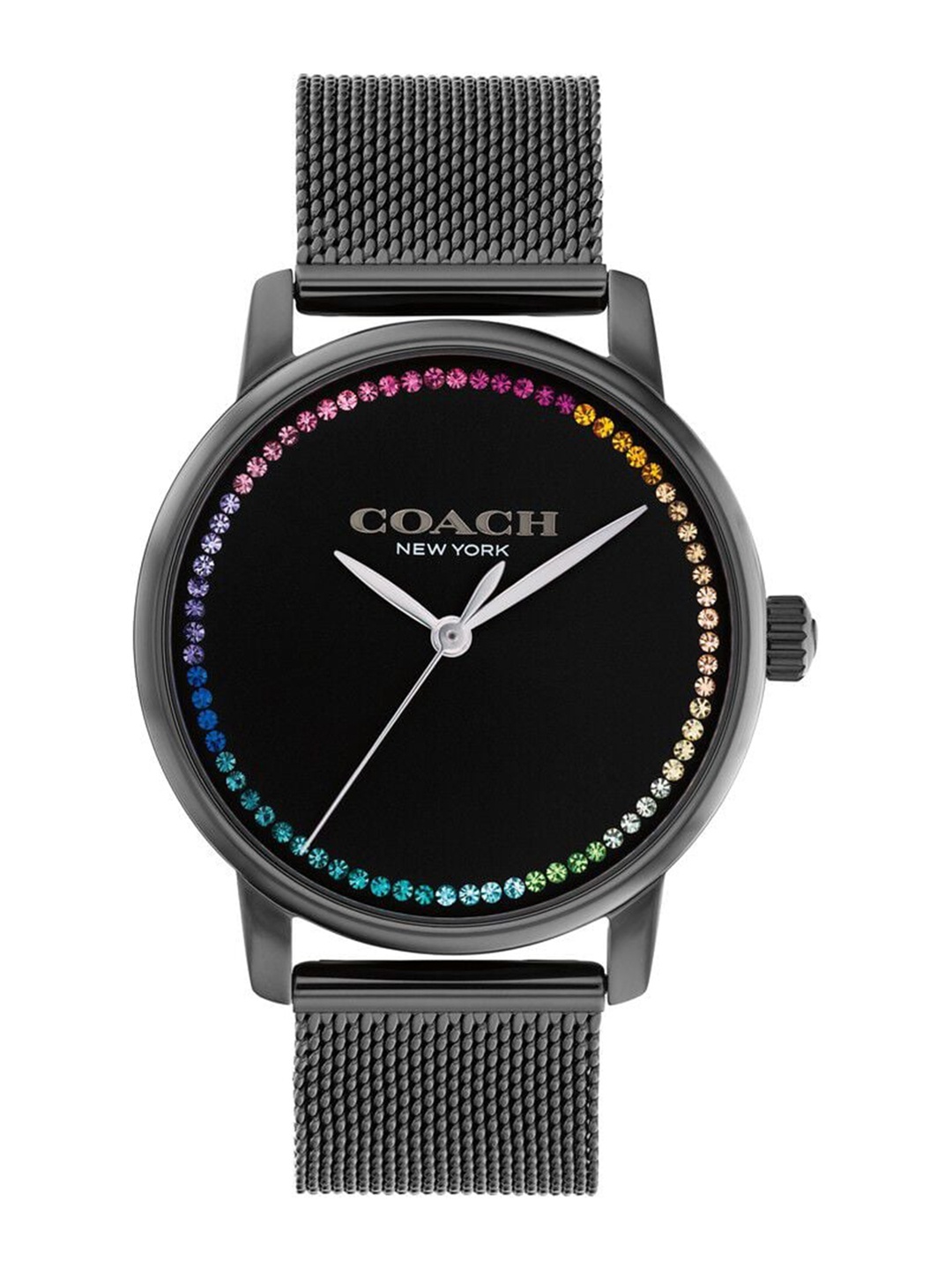 Coach Women Embellished Dial & Stainless Steel Bracelet Style Straps Analogue Watch CO14504070W, Black
Coach Women Embellished Dial & Stainless Steel Bracelet Style Straps Analogue Watch CO14504070W, Black