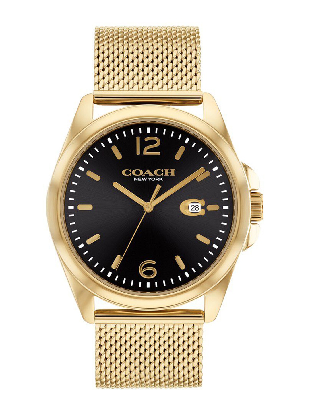 Coach Men Embellished Dial & Stainless Steel Bracelet Style Straps Analogue Watch CO14602618W, Gold
Coach Men Embellished Dial & Stainless Steel Bracelet Style Straps Analogue Watch CO14602618W, Gold
