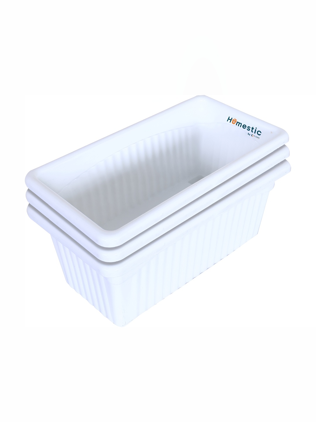 AGAMI White 3Pcs Homestic Planters