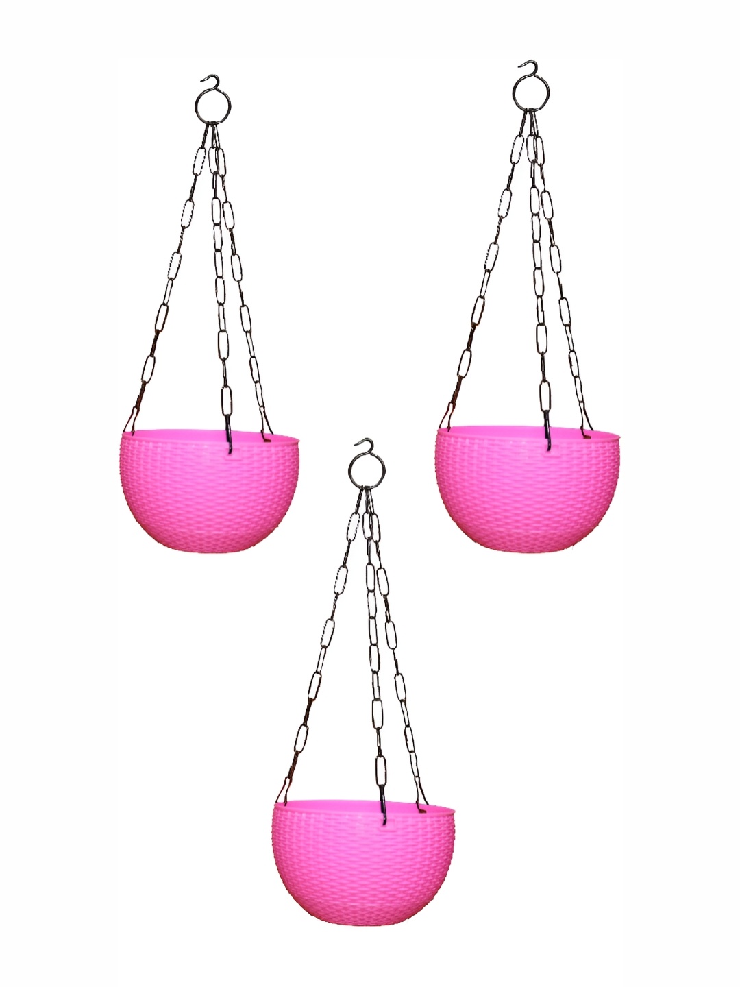 AGAMI Pink 3 Pcs Hanging Planters