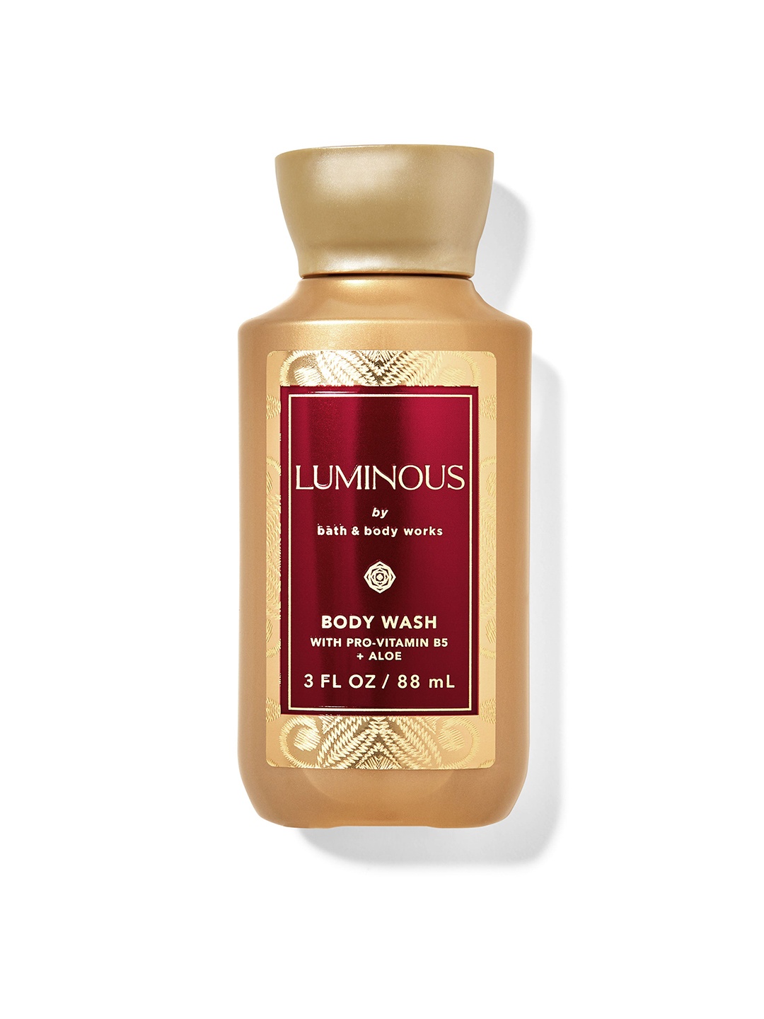 Bath & Body Works Luminous Travel Size Body Wash with Pro Vitamin B5 & Aloe - 88 ml, Gold
Bath & Body Works Luminous Travel Size Body Wash with Pro Vitamin B5 & Aloe - 88 ml, Gold