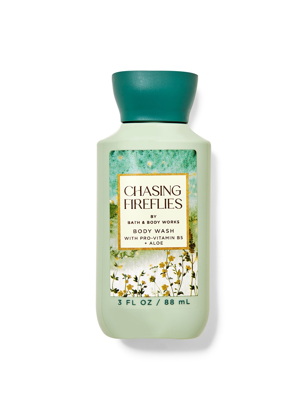 Bath & Body Works Chasing Fireflies Travel Size Body Wash with pro Vitamin B5 & Aloe-88ml, Sea green
Bath & Body Works Chasing Fireflies Travel Size Body Wash with pro Vitamin B5 & Aloe-88ml, Sea green
