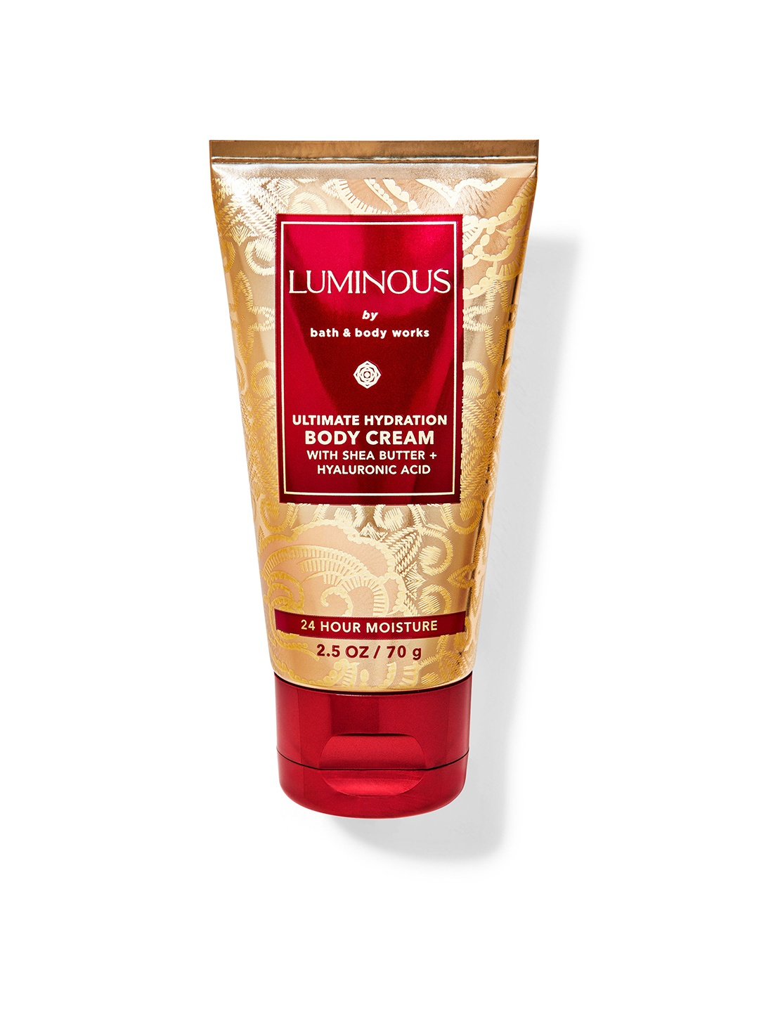 Bath & Body Works Luminous Ultimate Hydration Travel Size Body Cream with Shea Butter-70g, Gold
Bath & Body Works Luminous Ultimate Hydration Travel Size Body Cream with Shea Butter-70g, Gold