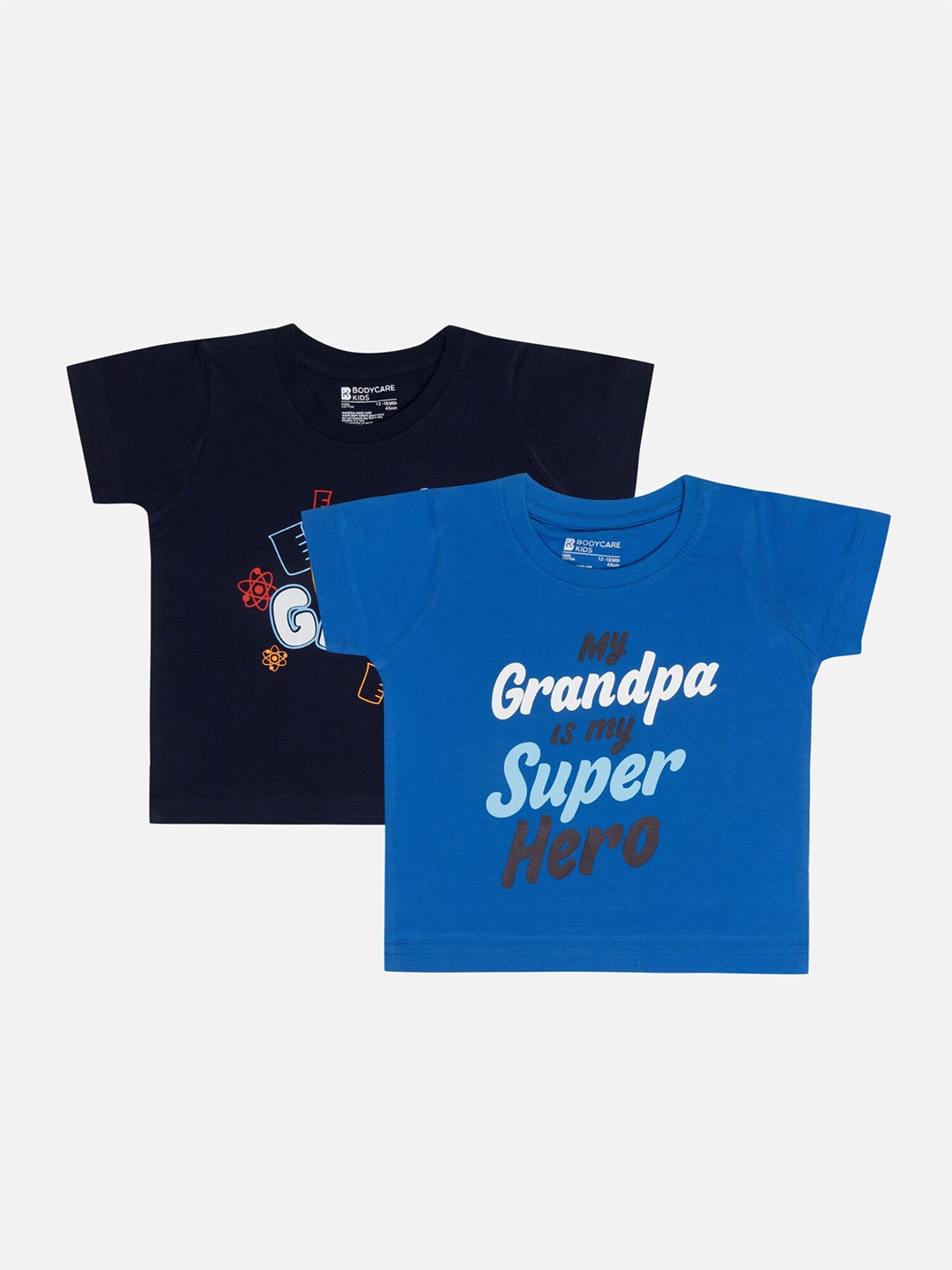 Bodycare Boys Pack Of 2 Typography Printed Cotton Round Neck Applique Casual T-shirts, Blue
Bodycare Boys Pack Of 2 Typography Printed Cotton Round Neck Applique Casual T-shirts, Blue