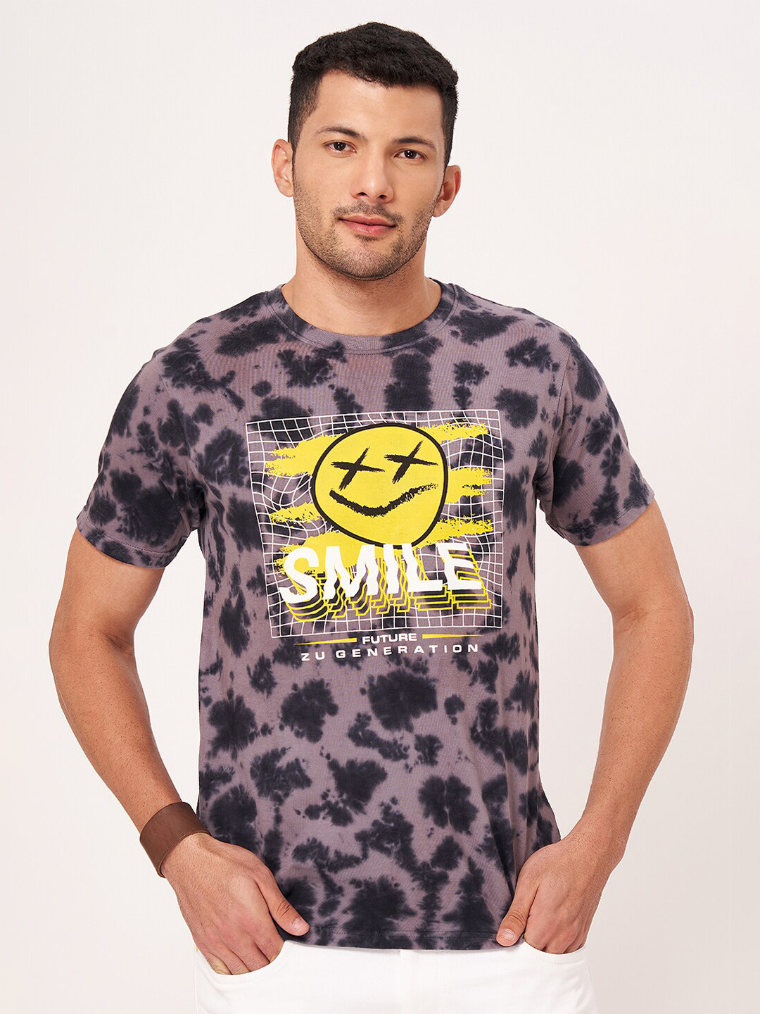 ZU Tie and Dye Pure Cotton T-shirt, Black 
ZU Tie and Dye Pure Cotton T-shirt, Black