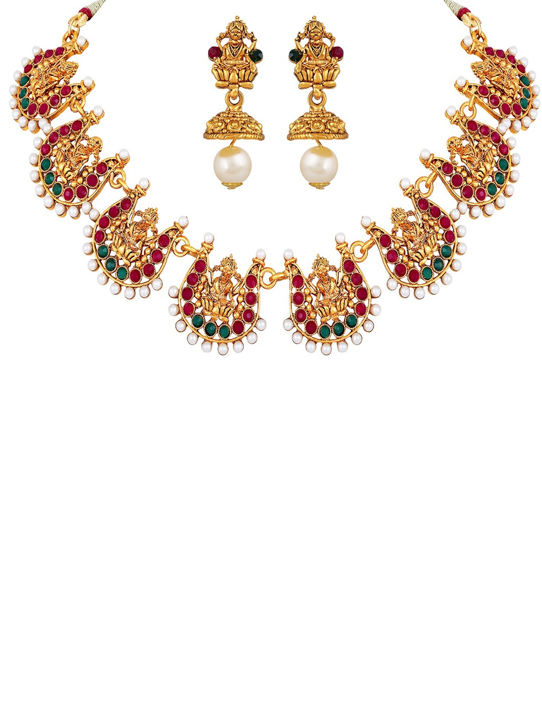 Shining Diva Gold Plated Artificial Stones-Studded & Beads Beaded Necklace & Earrings
Shining Diva Gold Plated Artificial Stones-Studded & Beads Beaded Necklace & Earrings