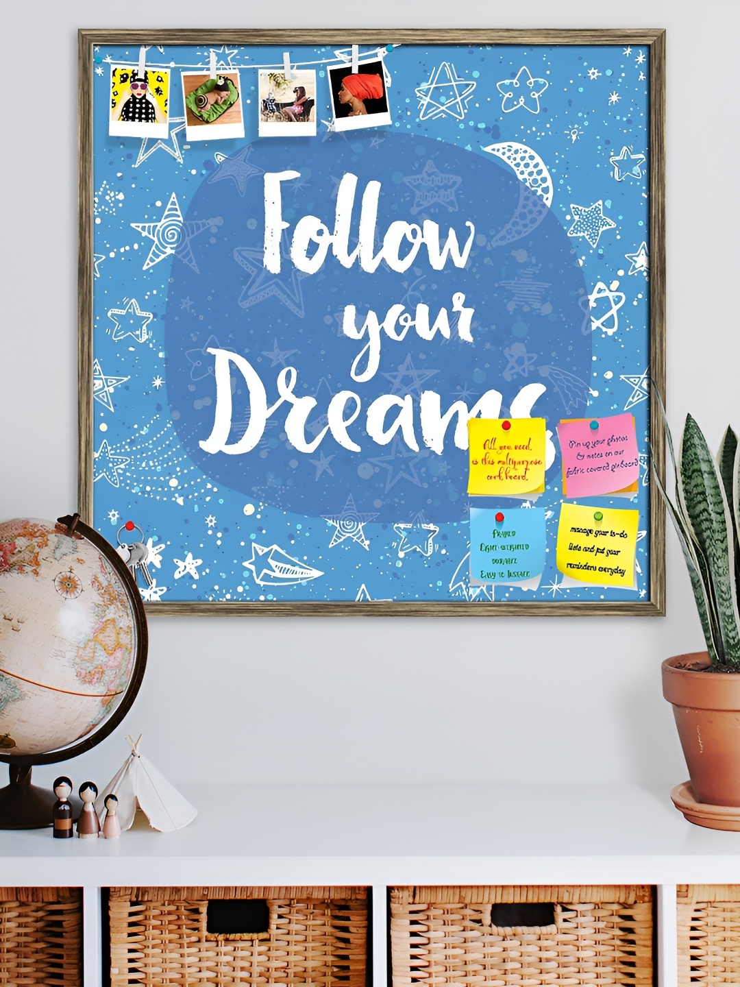 ArtzFolio Blue Wooden Bulletin Board with Sticky Notes Push Pins & Wall Nails, Copper
ArtzFolio Blue Wooden Bulletin Board with Sticky Notes Push Pins & Wall Nails, Copper